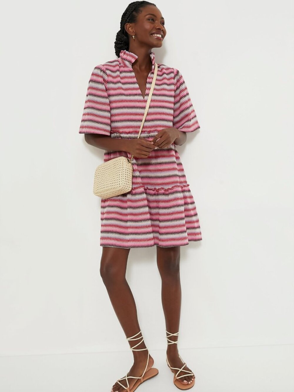 Tuckernuck Crawford Dress in Pink Multi - Picture 2 of 7